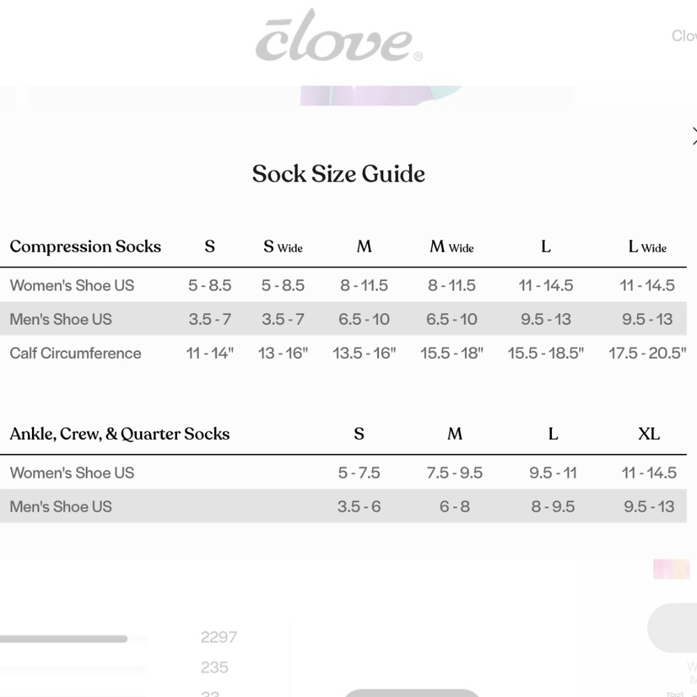 NWT | Clove Compression Socks Ocean Fade | Sz M - Picture 3 of 3
